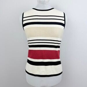 Geoffrey Beene Minimalist Striped Sweater